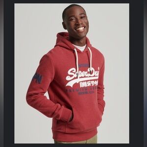 Superdry Red Vintage Hoodie